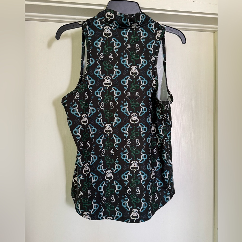 Greyson snake patterned Vesta quarter zip mock neck tank in Jesper Serpentine - Picture 6 of 6